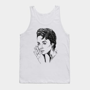 Liz Taylor Portrait Tank Top